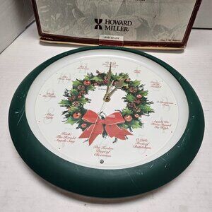 Howard Miller 771-227 Multi Tunes Music Every Hour Clock Christmas Holiday